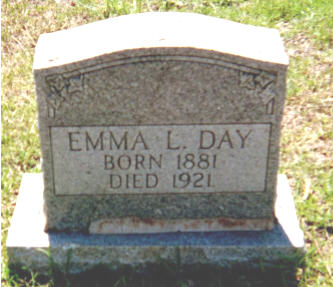 Headstone of Emma L. Day 1881-1921